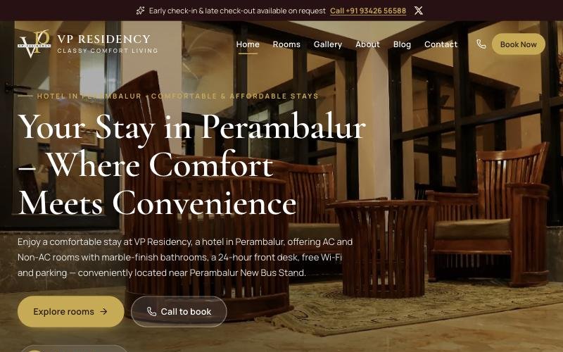 Homepage of VP Residency